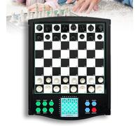 Set di scacchi elettronici con display trasparente, archiviazione automatica del gioco, facile da usare, ideale per partite singole o due, per adulti