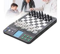 Set di scacchi elettronici per adulti, portatile con pezzi degli scacchi, funzionamento facile e display chiaro, perfetto per partite da soli o a due giocatori