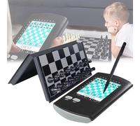 Set di scacchi elettronici portatili con computer intelligence basata sul tocco, tavola pieghevole, pezzi magnetici per gioco singolo, ideale per principianti e appassionati
