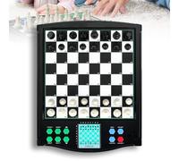 Set di Scacchi Elettronici Touch, Gioco da Tavolo di Scacchi Elettronici, con Schermo LCD, Facile da Assorbire, Funzione di Disposizione Automatica, modalità di Insegnamento con Comando Vocale