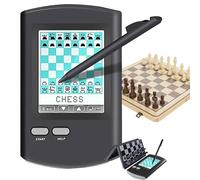 Set di Scacchi Elettronico Touch, Gioco di Scacchi Ai Portatile 8 In 1 con Display Led, Avversario Ai, 220 Partite Master Modalità di Apprendimento, Macchina da Gioco Intelligente Automatica per