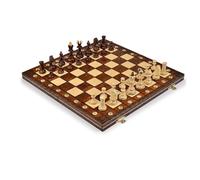 Set Di Scacchi In Legno Massiccio, Scacchiera Pieghevole, Gioco Di Scacchi Da Viaggio Portatile Per Principianti Professionale Da Torneo
