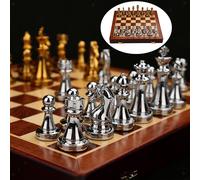 Set di scacchi in legno Protable Scacchiera pieghevole Gioco da tavolo in