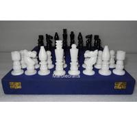 Set di scacchi in marmo di lusso, pezzi di scacchi fatti a mano king size da 10 cm, decorazione per tavolo da ufficio decorativo per la casa, gioco di pietra di alta qualità, set di scacchi in marmo
