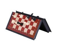 Set Di Scacchi Magnetici - Da Tavolo Da Viaggio Pieghevole, Portatile | Scheda strategica educativa compatta con pezzi di archiviazione sicuri che supportano lo sviluppo delle abilità per bambini a