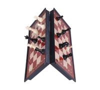 Set Di Scacchi Magnetici - Da Tavolo Da Viaggio Pieghevole, Portatile | Scheda strategica educativa compatta con pezzi di archiviazione sicuri che supportano lo sviluppo delle abilità per bambini a