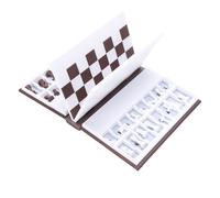 Set di Scacchi Magnetici da Viaggio Stampati in 3D Design Elegante del Libro per la Decorazione Domestica, Scacchiera Pieghevole Portatile per Gite in Famiglia, Materiale Plastico