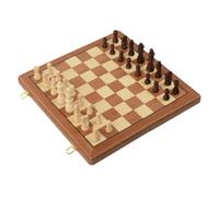 Set di scacchi magnetici in legno con 2 regine extra chess | Set di scacchi da viaggio portatile con slot for riporre i pezzi, gioco da tavolo for principianti