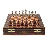 Set di scacchi personalizzato|36 cm | Figure in metallo dal design classico