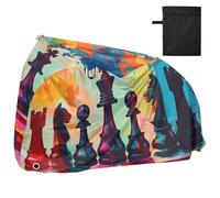Set di scacchi Pittura a Colori Copertura Impermeabile per Bici con Fori di Blocco Interno Esterno Stoccaggio Mountain Road Copertura Bici Elettrica Adatto per La Maggior Parte Cobertor para Lluvia y