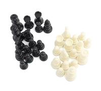 Set di scacchi portatili, kit completo di pezzi degli scacchi internazionali in plastica per attività di viaggio e tempo libero (L)