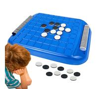 Set di scacchi reversi - gioco di strategia di bianco nero, tavola Otello da viaggio compatta | Giocattolo di allenamento del cervello educativo, logica a due giocatori, kit di giochi di sv