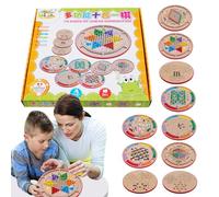 Set di scacchi, signore e gioco da tavolo di scacchi - Gioco di gioco multifunzionale in legno, giocattoli educativi per feste a casa di viaggi a casa feste