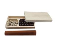 Set di Scacchi Vichinghi in Legno - Autentico Gioco da Tavolo Vichingo per Due Giocatori, Classico Gioco di Europeo, Set Asimmetrico con Re, Difensori e Attaccanti, Tavola Compatta da 22×22