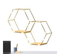 Set Di Scaffali A Parete A D'ape - Ripiani Galleggianti Esagono, Arredamento Illuminato Geometrico | BAGNA SOGNO SOGGIORNI DECORAZIONI DEL PLAIETTRO DI CASA PER IL MODERNO SOLUZIONE E SOLUZIONE E