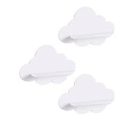 Set di scaffali da parete Cloud: moderna libreria sospesa con design per la presentazione di cornici giocattolo e piccoli essenziali in cucina, al posto di lavoro o in