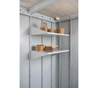 Set di scaffali per casetta da giardino profonda Neo Biohort 2 pz Grigio - bianco
