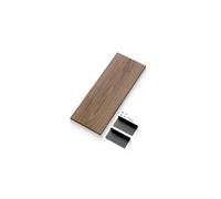 Set di Scaffali Standard Noce/ Nero