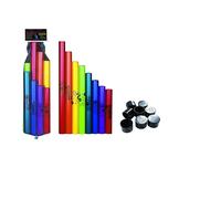 Set di scale diatoniche Boomwhackers in Do maggiore con tappi ottavatori, confezione da 8