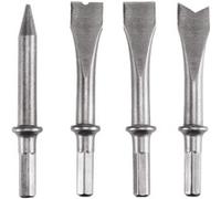 Originale Einhell Set 4 scalpelli (scalpello piatto, a punta, rivettatore, troncatore, per TC-PC 45)