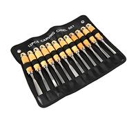 Set Di Scalpelli A Mano, 12 Pezzi, Kit Di Strumenti Per Intaglio Del Legno In Legno Lucido E Acciaio Temprato, Per La Lavorazione Del Legno, Con Custodia Arrotolabile