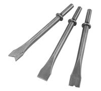 Set di Scalpelli a Martello Ad Aria, Acciaio di Cromo Molibdeno Premium, 3pcs Coglioni Extra Lunghi, Ideali per Demolizione in Cemento, Muratura e Taglio in Metallo, Compatibile