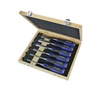 Faithfull Impugnatura Morbida Scalpello Set + Scatola Portaoggetti, 6 Pezzi