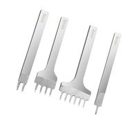 Set Di Scalpelli Cucire - Set Di 4 Scalpelli Per Cucitura E Legatura In | Forniture Di Punzone In Acciaio Principianti Uomini Donne Attrezzatura Perforazione Manuale