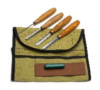 Set di Scalpelli Dritti per Intaglio del Legno Beavercraft SC02