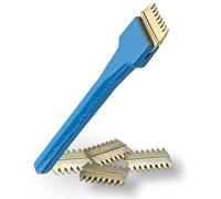 Set di scalpelli e pettini da 3,8 cm, con manico forgiato a goccia di forza superiore, 5 pettini a doppia punta inclusi. Utensili manuali essenziali per costruttori di mattoni/muratori o pietra
