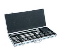 Set di scalpelli e punte SDS-Max MAKITA in valigetta Al: punte 18, 20, 22, 25x540 mm, scalpello a punta + 2 scalpelli piatti 25 mm D-42494