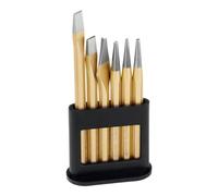 RENNSTEIG Set di punteruoli e scalpelli con supporto di plastica, 6pz. Quantità:1