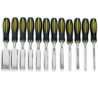Set di scalpelli for legno, 12 pezzi Set di scalpelli con cappuccio for legno in acciaio al carbonio con presa forte for intaglio del legno, carpenteria, scultura, incorniciatura, tornitura del legno,
