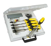 Stanley Set 5 scalpelli per legno 5-16-421 Dynagrip con Strike Cap