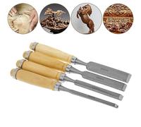 Set di scalpelli legno anticorrosione 4 pz lame in acciaio al carbonio comoda pr