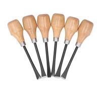 Set di Scalpelli per Intaglio del Legno, Manico Ergonomico in Faggio, Lame Affilate e Resistenti, per Tornitura, Intaglio e Innovazione della Lavorazione del Legno