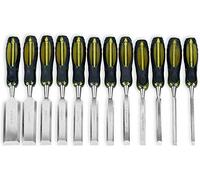 Set di scalpelli per legno, 12 pezzi Set di scalpelli con cappuccio per legno in acciaio al carbonio con presa forte per intaglio del legno, carpenteria, scultura, incorniciatura, tornitura del legno,