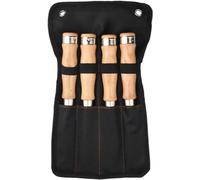 Set di scalpelli per legno con impugnatura ammortizzante e cappuccio in acciaio, per uomo papà marito, larghezza testa taglierina - 6 mm, 8 mm, 10 mm, 12 mm, set da 4 pezzi