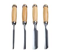Set di scalpelli per legno con metallo robusto, set di scalpelli per la lavorazione del legno, set ergonomico per la lavorazione del legno, 4 utensili manuali portatili, strumenti da carpentiere