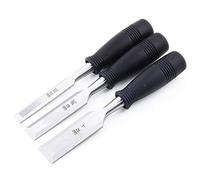 Set di scalpelli per legno in acciaio temprato (1/2,3/4,1") con bordo smussato per intaglio del legno, carpenteria, scultura, incorniciatura