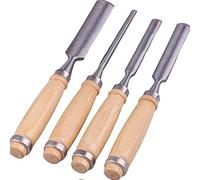 Set di scalpelli per legno, sgorbia più solida, scalpello per legno, strumenti per carpenteria, in acciaio al carbonio, per carpentiere, confezione da 4