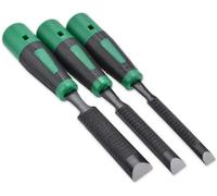 Set di scalpelli per legno, utensili manuali per intaglio del legno da 13 mm, 19 mm, 25 mm con impugnatura massaggiante per intaglio del legno, carpenteria, artigianato e attività generali di lavora