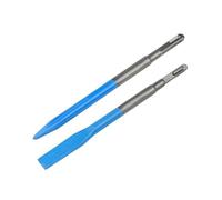 Set di scalpelli per scanalature per trapano a percussione, punte a scalpello appuntite e piatte, 14 x 250 mm, 17 x 280 mm, gambo esagonale e gambo quadrato, compatibili con la rimozione di piastrelle