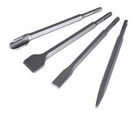 Set di scalpelli SDS-Plus, 4 pezzi, scalpello a punta larga, scalpello piatto in acciaio per martello perforatore
