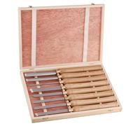 Set di scalpelli, utensili for tornitura, set di sgorbie for vasche da tornitura del legno, 8 pezzi utensili for tornitura for legno, lame in acciaio ad alta velocità