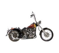 Set di scarichi Paughco cromati mod.Drag Pipes specifici per Harley Davidson Pan