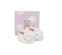 Confezione regalo scarpette con sonagli coniglietto rosa 0-6 mesi