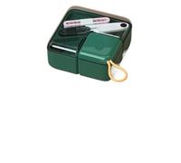 Set di scatole da cucito Scatola immagazzinaggio for a mano portatile e multifunzionale Mini set for uso domestico viaggio Kit Per Aghi Filo(Dark Green)