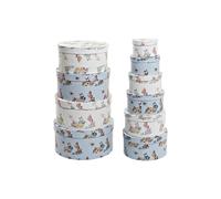 Set di Scatole per Sistemare Impilabili DKD Home Decor Cartone Città 37,5 x 3