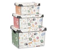 Set di Scatole per Sistemare Impilabili Kipit Memories Plastica 29 x 23,5 x 3